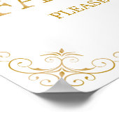 Favors Wedding Sign | Moderne kalligrafie Poster (Hoek)