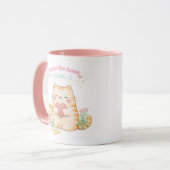 Favourite Aunt Cute Kawaii Kitty Cat Sweet Pink Mok (Voorkant links)