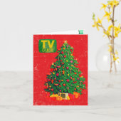 Favourite TV Christmas Shows Card Kaart (Gele Bloem)