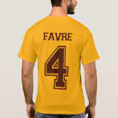 Favre Paars & Gold T-shirt (Achterkant)