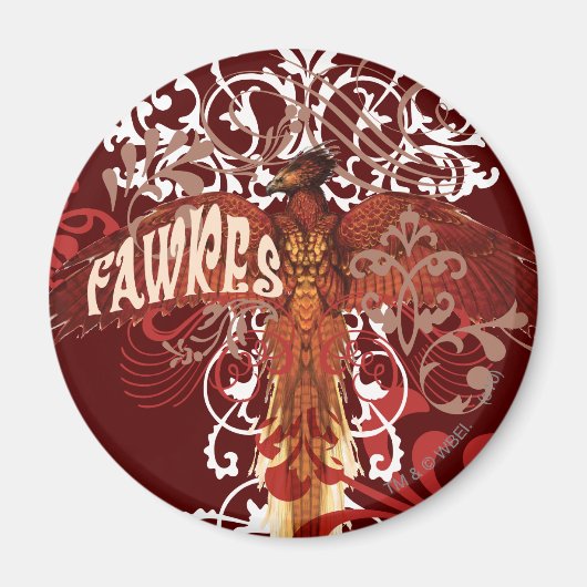 Fawkes Spreidt Vleugels Magneet (Voorkant)