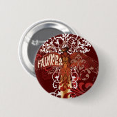 Fawkes Spreidt Vleugels Ronde Button 5,7 Cm (Voorkant /achterkant)