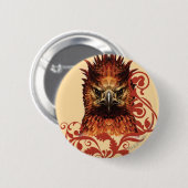 Fawkes Staring Ronde Button 5,7 Cm (Voorkant /achterkant)