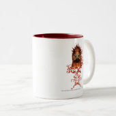 Fawkes Staring Tweekleurige Koffiemok (Voorkant rechts)