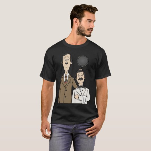 Fawlty Towers - Basil en Manuel Classic T-Shirt (Voorkant volledig)