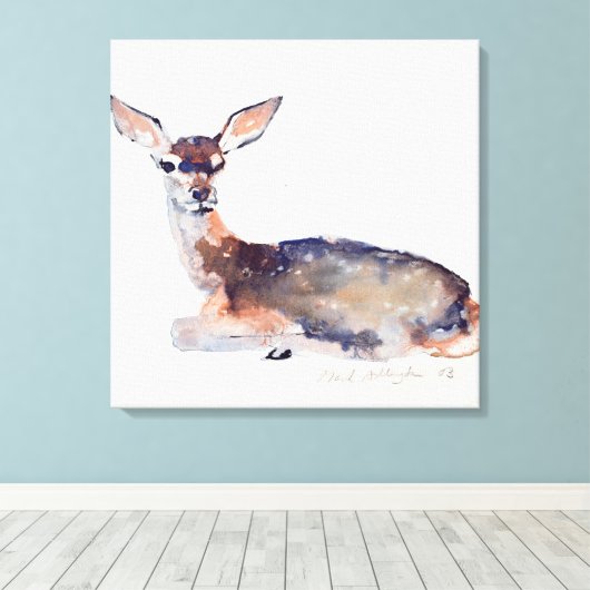 Fawn 2003 canvas afdruk (Insitu (Houten vloer))