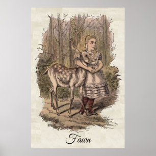 Fawn, Alice's avonturen in Wonderland Poster