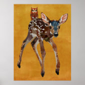 FAWN & AMBER OWL POSTER (Voorkant)