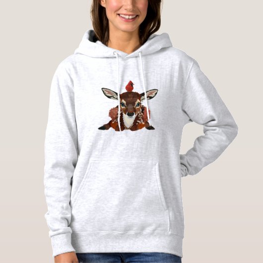 FAWN AND CARDINAL HOODIE (Voorkant)