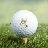 Fawn and White Corgi Golfballen (Insitu Shirt)