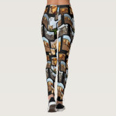 Fawn and White Highland Koe Montage Leggings (Achterkant)