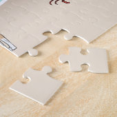 Fawn and White Iggy Dog bij een tropische zomerbak Legpuzzel (Zijkant)