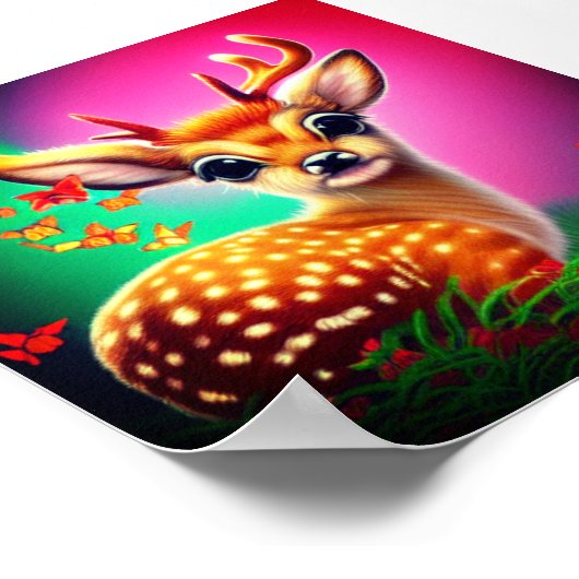 Fawn Art Poster (Hoek)