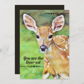 Fawn Baby Deer Beste pun (Voorkant / Achterkant)