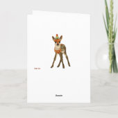 FAWN & BIRD Birthday Kaart (Achterkant)