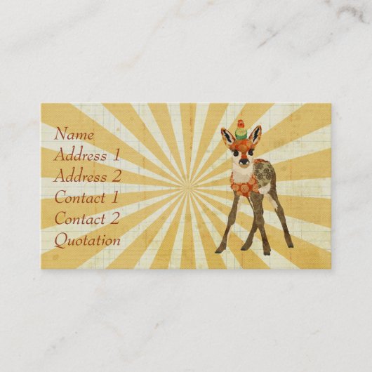 Fawn & Bird Visitekaartje (Voorkant)