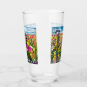 Fawn Birds Field of Flowers Glas (Links)