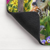 Fawn Birds Field of Flowers Muismat (Hoek)