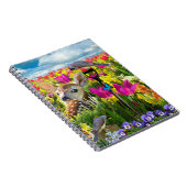 Fawn Birds Field of Flowers Notitieboek (Rechterzijde)