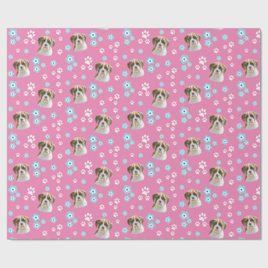 Fawn Boxer Dog Cadeaupapier (Vlak)