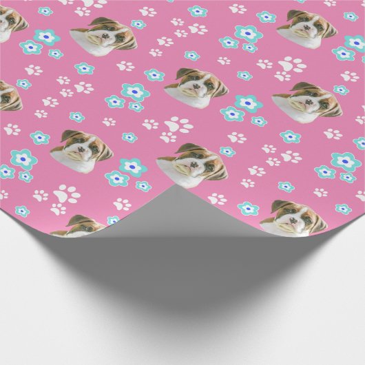 Fawn Boxer Dog Cadeaupapier (Hoek)