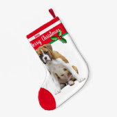 Fawn Boxer Dog kerstkussen - Speciaal Kleine Kerstsok (Achterkant (Hangend))