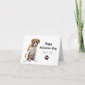 Fawn Boxer Dog Valentijn Kaart (Voorkant)