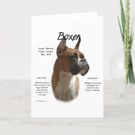 Fawn Boxer Geschiedenis Feestdagen Kaart