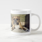 Fawn Boxer Pup Grote Koffiekop (Rechts)