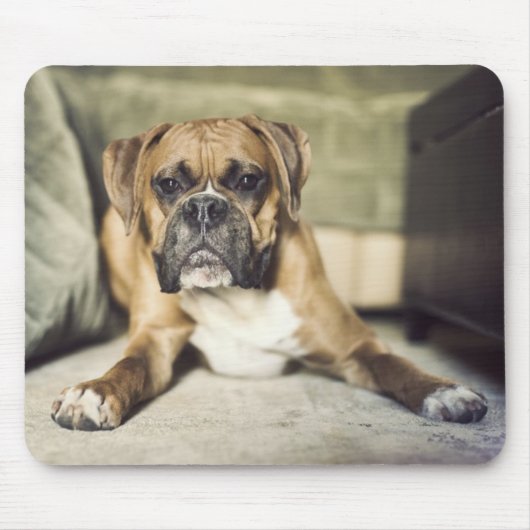 Fawn Boxer Pup Muismat (Voorkant)