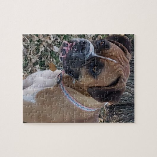 Fawn Boxer Puppy Puzzle - Boxer Dog Puzzles Legpuzzel (Horizontaal)