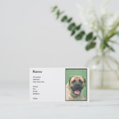 Fawn Bullmastiff Visitekaartje (Staand voorkant)