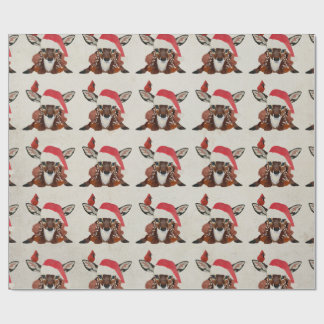 FAWN & CARDINAL CHRISTMAS CADEAUPAPIER