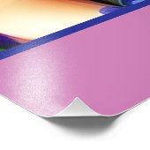 Fawn Chihuahua Puppy in Flower Meadow Personalized Foto Afdruk (Hoek)