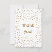 Fawn Confetti Waterverf Stippen Bedankt Card (Voorkant)