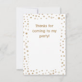 Fawn Confetti Waterverf Stippen Bedankt Card (Achterkant)