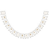 Fawn Confetti Waterverf Stippen Bunting Flag Vlaggetjes (Alle)