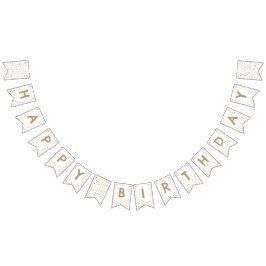 Fawn Confetti Waterverf Stippen Bunting Flag Vlaggetjes