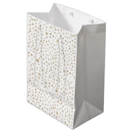 Fawn Confetti Waterverf Stippen Gift Bag Medium Cadeauzakje
