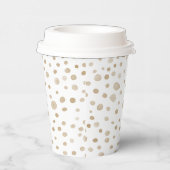 Fawn Confetti Waterverf Stippen Paper Cup Papieren Bekers (Rechts)