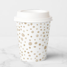 Fawn Confetti Waterverf Stippen Paper Cup