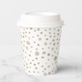 Fawn Confetti Waterverf Stippen Paper Cup Papieren Bekers