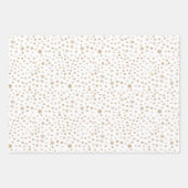 Fawn Confetti Waterverf Stippen Wrapping Paper (Voorkant 2)