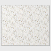 Fawn Confetti Waterverf Stippen Wrapping Paper Cadeaupapier (Vlak)