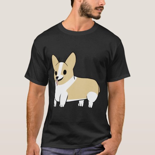 Fawn Corgi T-shirt (Voorkant)