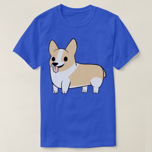 Fawn Corgi T-shirt (Design voorkant)