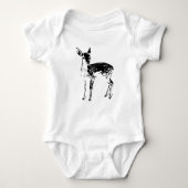 Fawn Deer Baby One Piece Baby Romper Bodysuit (Voorkant)