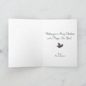 Fawn Deer Christmas Wenskaart Feestdagen Kaart (Binnen)