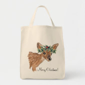 Fawn Deer Holiday Canvas tas (Voorkant)