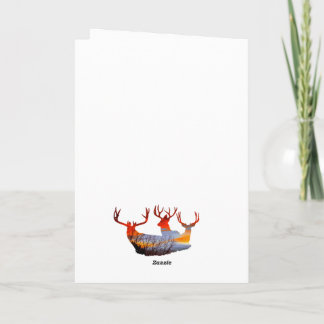 Fawn deer watercolor  kaart